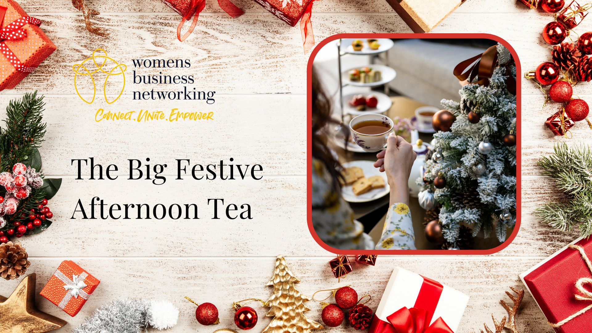 The Big Festive Afternoon Tea Hogarths, Solihull Thursday 30th November